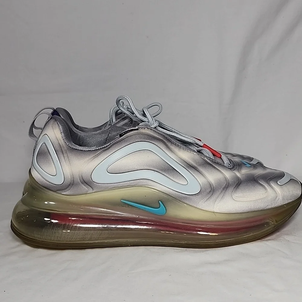 Nike Air Max 720 AR9293-011‎ Airbrush Running Shoes Grey/Rainbow Men's Size 9
